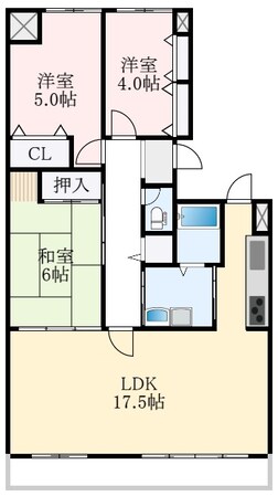 ヴァローレ三原台2号棟の物件間取画像